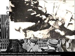 Masacre del seguro obrero [Fotografías]. Extraído desde:
 