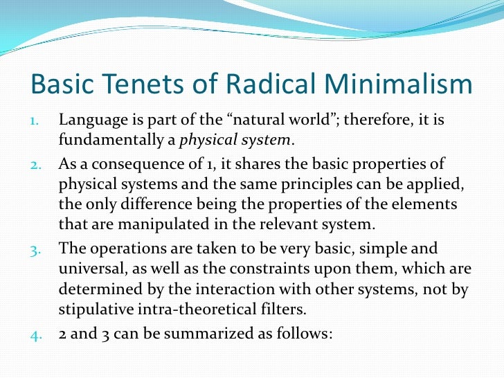 Minimalism definition image