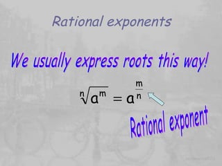 basic math examples radical and rational exponents —... Radicals | PPT