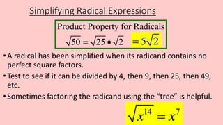 Tree Method Radicals radicals.ppt