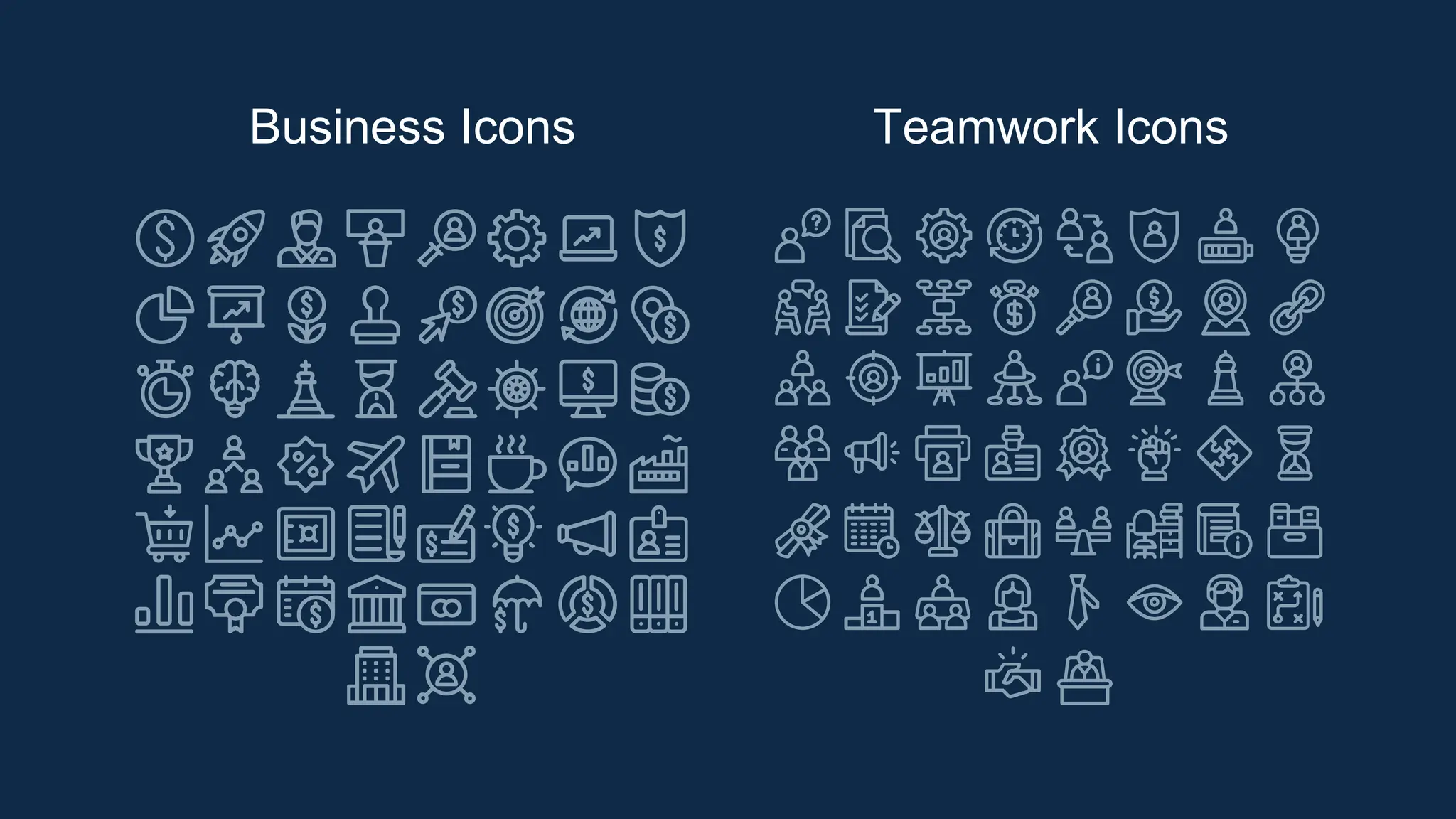 Business Icons Teamwork Icons
 