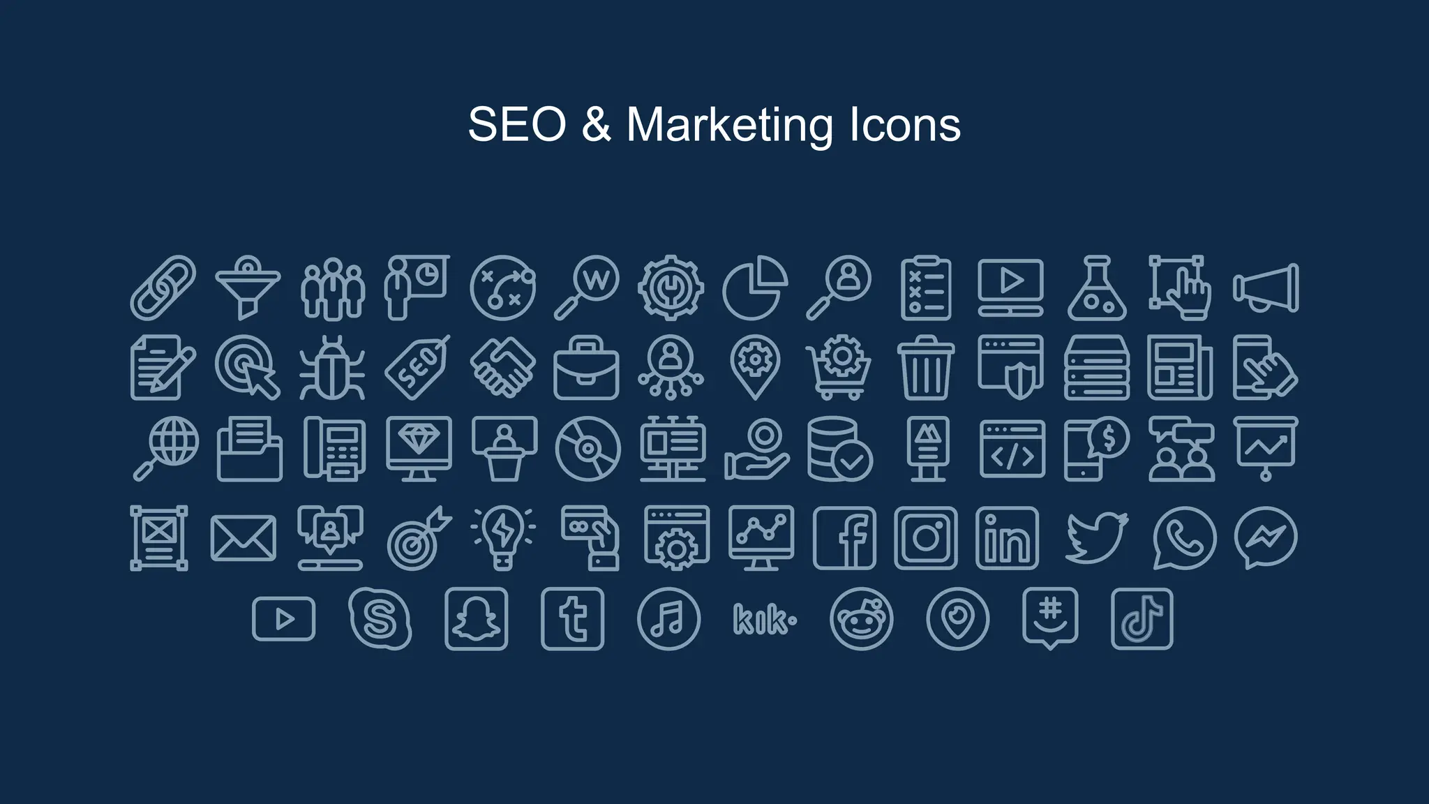 SEO & Marketing Icons
 
