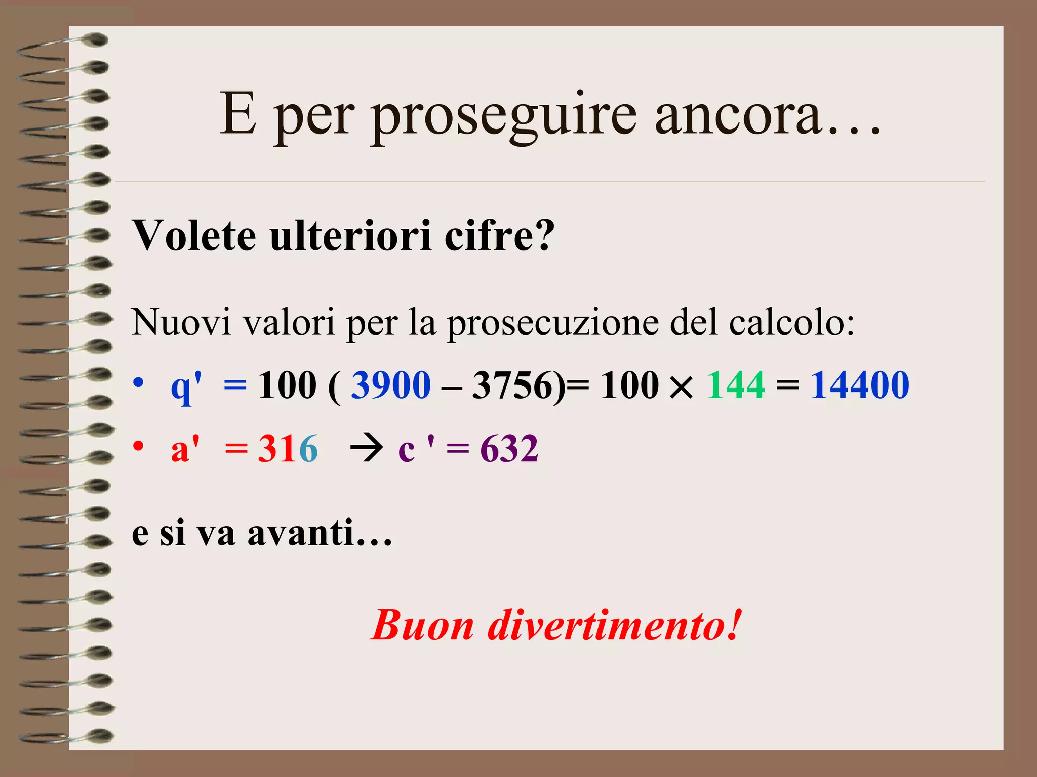 Calcolo manuale della radice quadrata | PPT