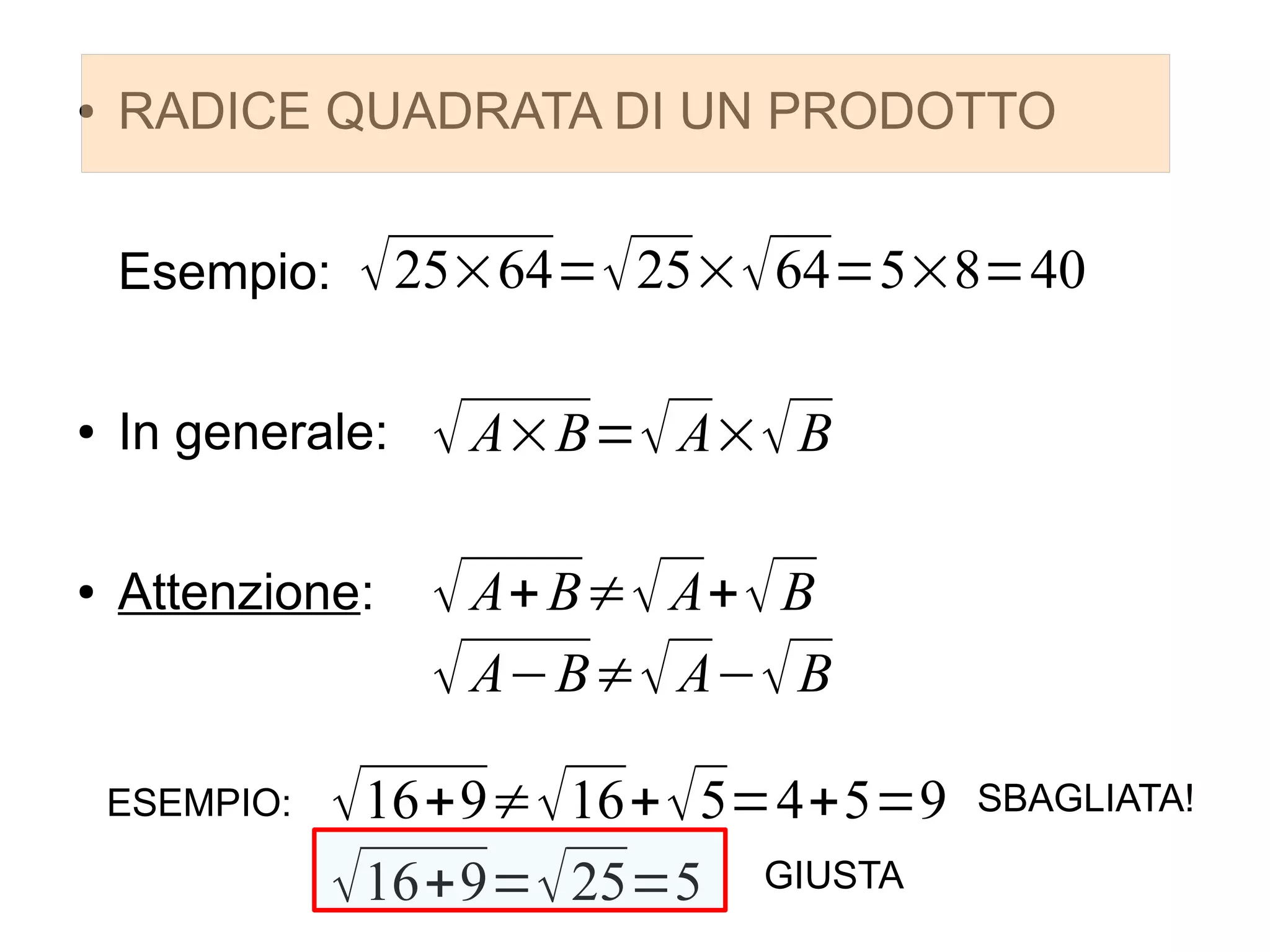 Che Cos è La Radice Quadrata Radice quadrata | PPT