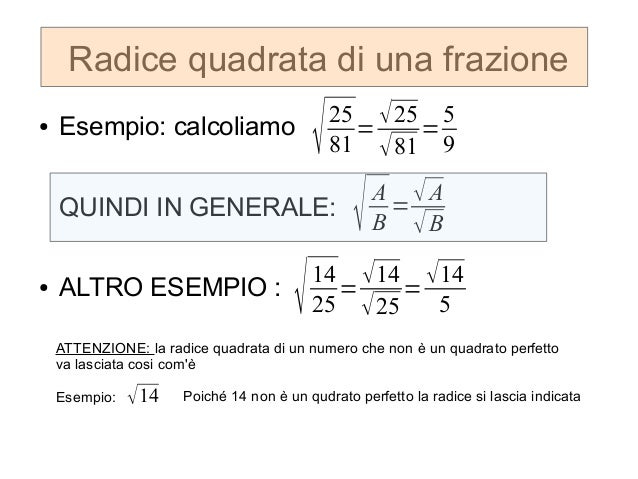 Che Cos è La Radice Quadrata Radice quadrata