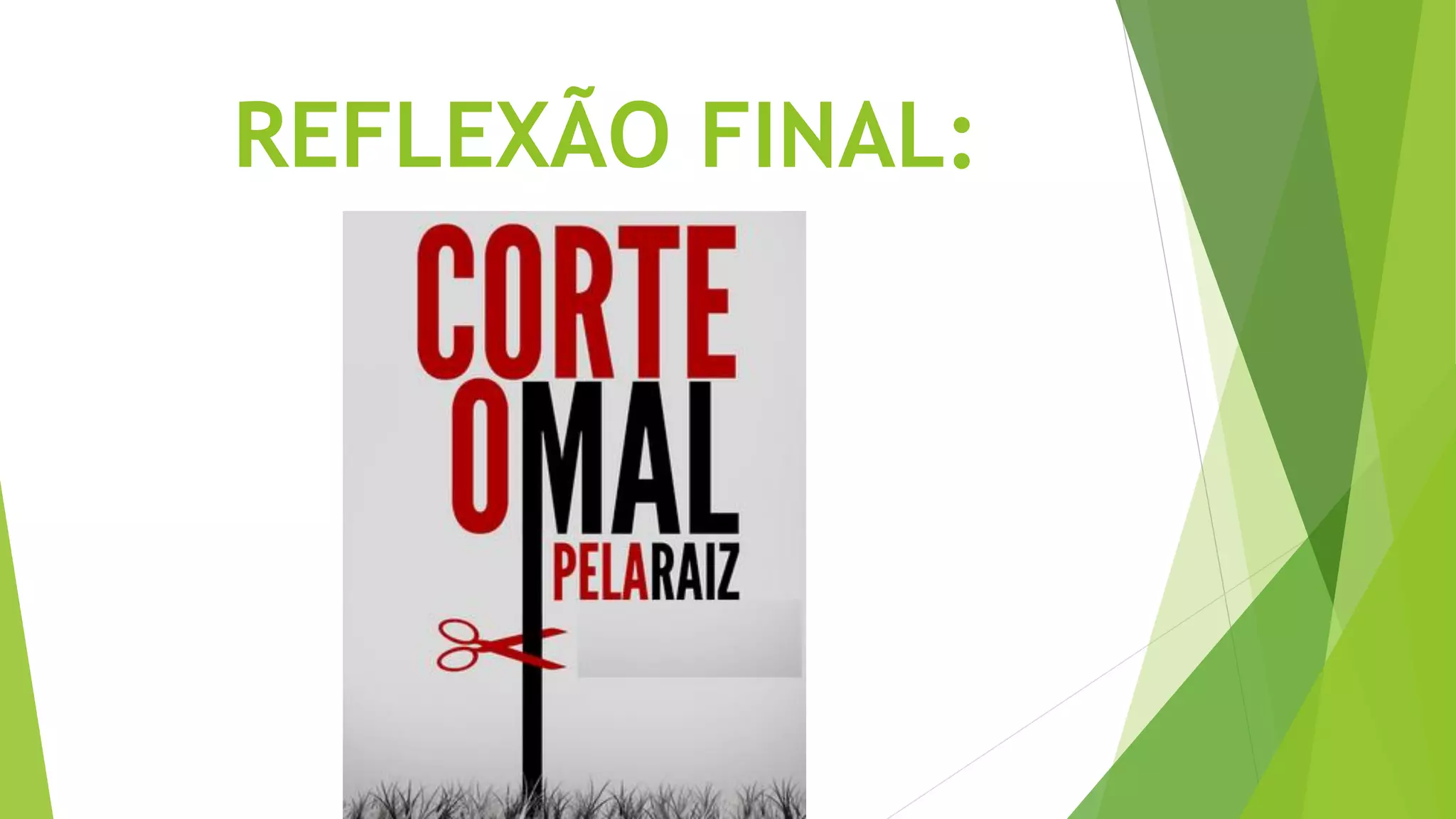 REFLEXÃO FINAL: