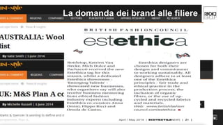 La domanda dei brand alle filiere 
RadiciGroup | MARKETING&COMMUNICATION #radicigroup 
 