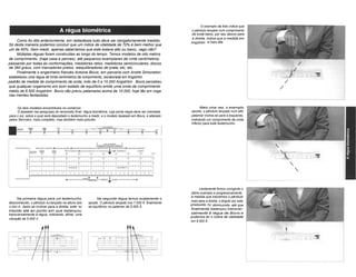 O exemplo da foto indica que 
o pêndulo lançado num comprimento 
de onda baixo, por seu desvio para 
a direita, indica que a medida em 
Como foi dito anteriormente, em radiestesia tudo deve ser obrigatoriamente medido. Angström é mais alta. 
Só desta maneira podemos concluir que um índice de vitalidade de 70% é bem melhor que 
um de 60%. Sem medir, apenas saberíamos que este estava alto ou baixo, vago não? 
Múltiplas réguas foram construídas ao longo do tempo. Temos modelos de oito metros 
de comprimento, (haja casa e pernas), até pequenos exemplares de vinte centímetros, 
passando por todas as conformações, medidores retos, medidores semicirculares, discos 
de 360 graus, com marcadores pretos, reequilibradores de prata, etc, etc. 
Finalmente o engenheiro francês Antoine Bovis, em parceria com André Simoneton 
estabeleceu uma régua de trinta centímetros de comprimento, escalonada em Angström , 
padrão de medida de comprimento de onda, indo de 0 a 10.000 Angström . Bovis percebeu 
que qualquer organismo em bom estado de equilíbrio emite uma onda de comprimento 
médio de 6.500 Angström . Bovis não previu patamares acima de 10.000, hoje tão em voga 
nas mentes fantasistas. 
Os dois modelos encontráveis no comércio: 
O baseado nas pesquisas do renomado Enel, régua biométrica, cuja ponta negra deve ser orientada 
para o sul, sobre a qual será depositado o testemunho a medir, e o modelo baseado em Bovis, e alterado 
pelos Servranx, mais completo, mas também mais poluído. 
Na primeira régua para um testemunho 
desconhecido, o pêndulo foi lançado na altura dos 
3.000 Á. Após se inclinar para a direita, este foi 
trazido até ao ponto em que balançou 
transversalmente à régua, indicando, afinal, uma 
vibração de 5.000 Á. 
Mais uma vez, o exemplo 
oposto, o pêndulo lançado num alto 
patamar inclina-se para a esquerda, 
indicando um comprimento de onda 
inferior para este testemunho. 
Lentamente fomos corrigindo o 
último exemplo e progressivamente, 
à medida que trazíamos o pêndulo 
mais para a direita, o ângulo por este 
produzido foi diminuindo, até que 
finalmente balançou transver-salmente 
à régua de Bovis e 
pudemos ler o índice de vitalidade 
em 6.500 Â. 
Na segunda régua temos exatamente o 
oposto. O pêndulo lançado nos 7.000 Â finalmente 
se equilibrou no patamar de 5.000 Â . 
 