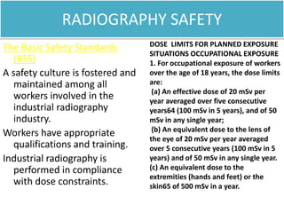 Safe Rad Radiography Radigraphy safety Measures - safety professionals | PPTX