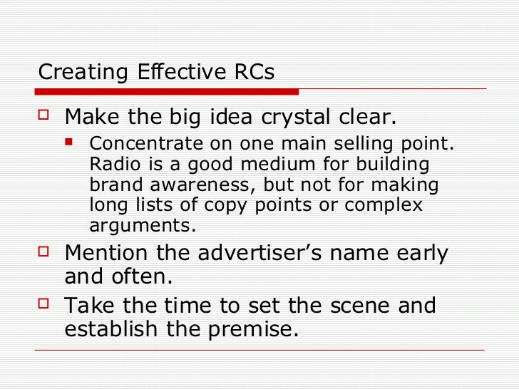 making a advertisement