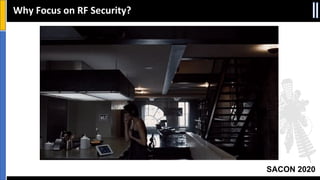 SACON 2020
Why Focus on RF Security?
 