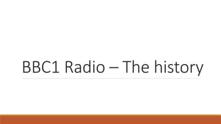 Bbc1 radio 2024