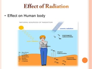 • Effect on Human body
 