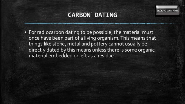 Carbon dating meaning in chemistry