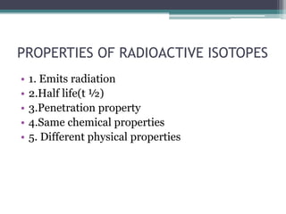 Uses of isotopes in daily life