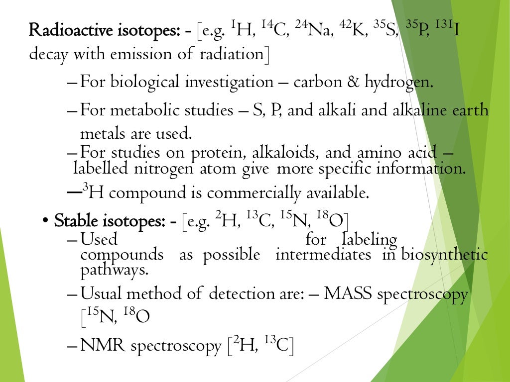 Radioactive isotopes in the investigation of studies PPT