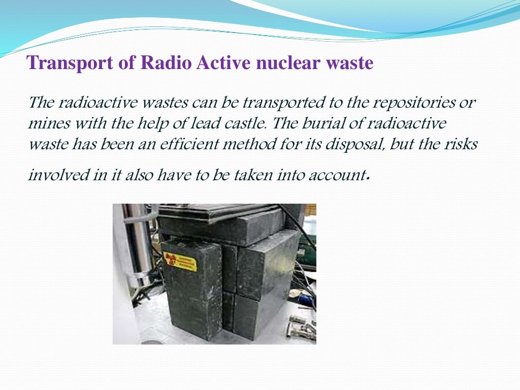 Radioactive waste management