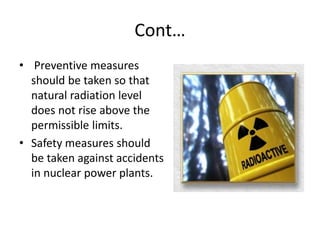 Radioactive pollution