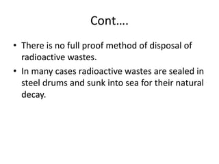 Radioactive pollution