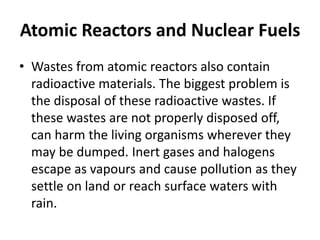 Radioactive pollution