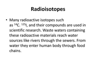 Radioactive pollution