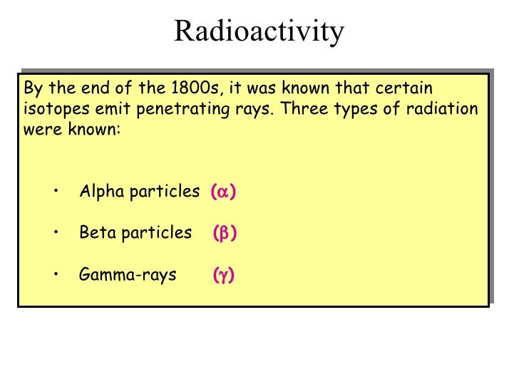 Radioactivity