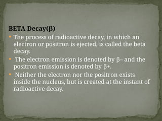 Comprehensive Overview of Radioactivity: Types, Decay Processes, and ...