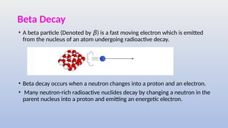 RADIOACTIVITY AND INTERATIONS by aadil hussain bhat | PPTX