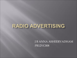 Radio advertising | PPT