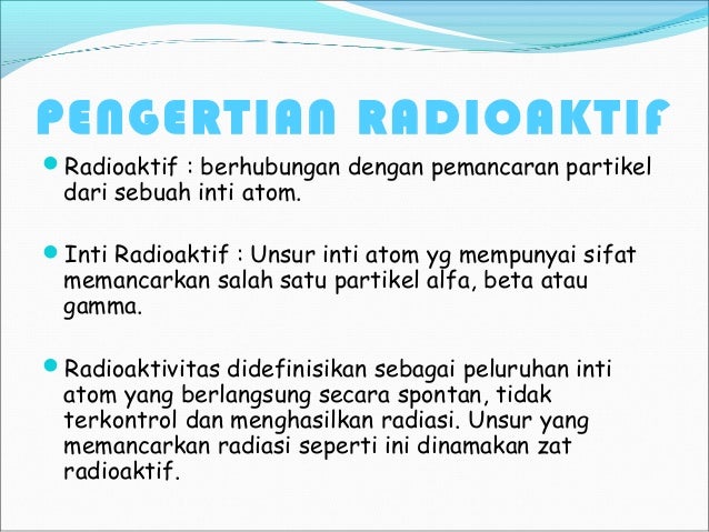 Radioaktif Dan Radioisotop