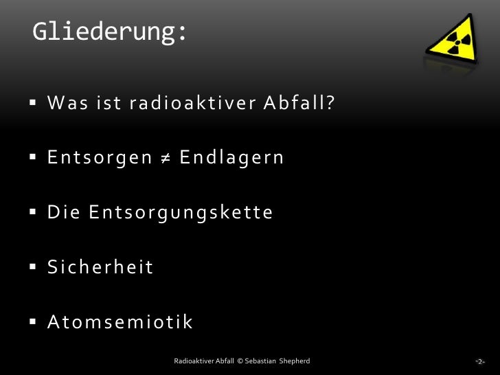 Radioaktiver Abfall