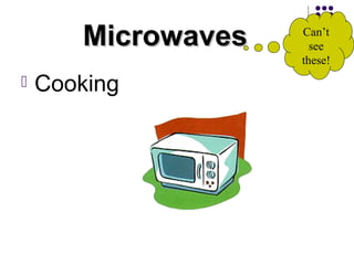 MicrowavesMicrowaves
 Cooking
Can’t
see
these!
 