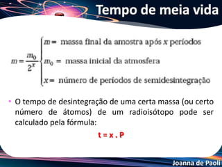 Joanna de Paoli
Curvas de Decaimento
 