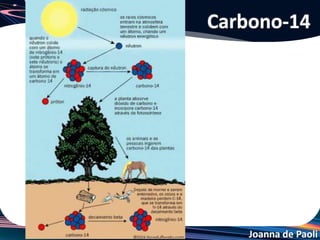 Joanna de Paoli
O 38Sr90 é um dos radiosótopos mais perigosos lançados em grande
quantidade na atmosfera pelo acidente do reator nuclear de Chernobyl,
em 1986. Sua meia-vida é de, aproximadamente, 28 anos. Supondo ser
esse isótopo a única contaminação radioativa e sabendo que o local
poderá ser considerado seguro quando a quantidade de 90Sr38 se
reduzir, por desintegração, a 1/16 da quantidade inicialmente presente,
o local poderá ser habitado novamente a partir do ano de?
Exemplo
Resolução
Sabendo que a cada 28 anos a massa de estrôncio-90 decai a
metade, depois de 4 meias-vidas, restará 1/16 da massa total, logo
Tempo = 4 x 28 = 112 anos
O acidente foi em 1986, somados 112, o local poderá ser habitado
novamente em 2098.
 