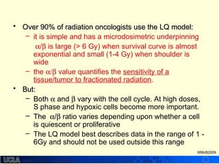 Radiobiology behind dose fractionation | PPT