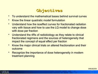 Radiobiology behind dose fractionation | PPT