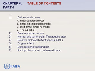 Fundamentals of Radiobiology: Cell Survival and Dose Response Models | PDF