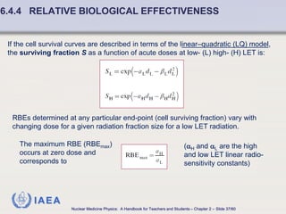 Fundamentals of Radiobiology: Cell Survival and Dose Response Models | PDF