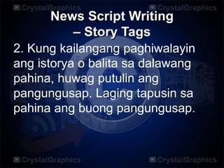 Ten Line Tagalog Script Radio broadcast 2 | PDF