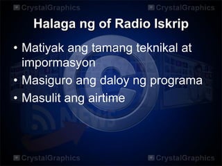 Script Sa Radyo Radio broadcast 2 | PDF