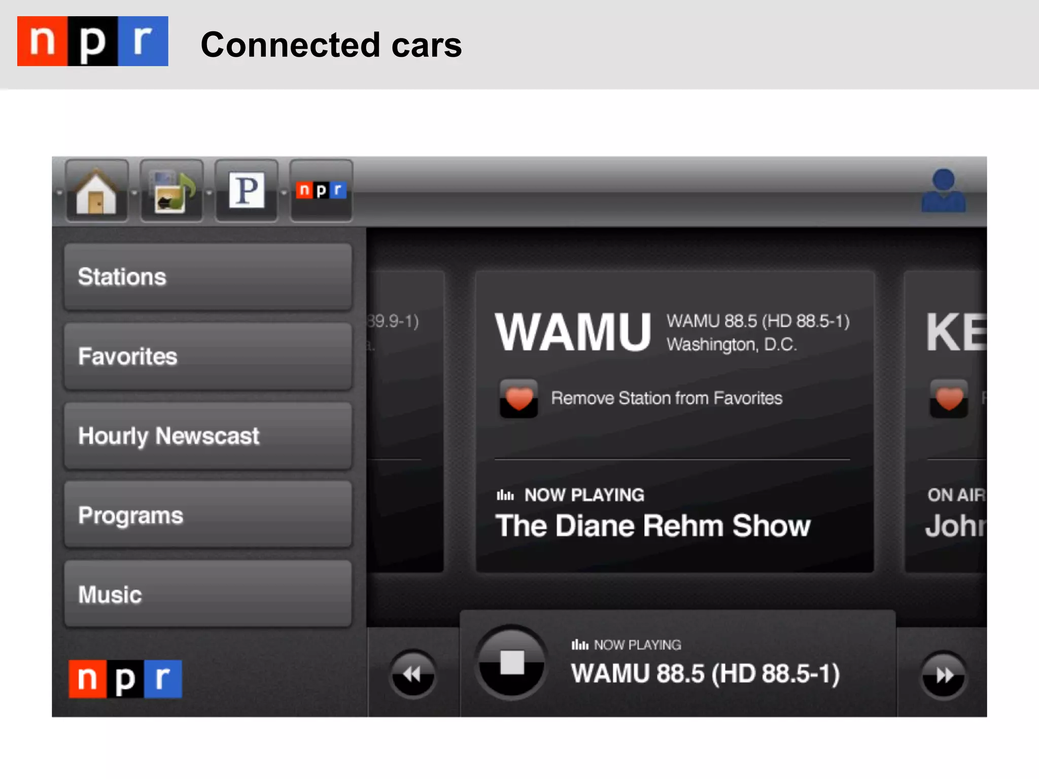 Connected cars
 
