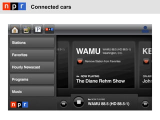 Connected cars
 