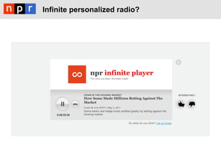 Infinite personalized radio?
 