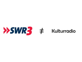 ≠   Kulturradio
 