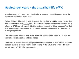 Radiocarbon dating archeological age determination by Carbon 14 | PDF
