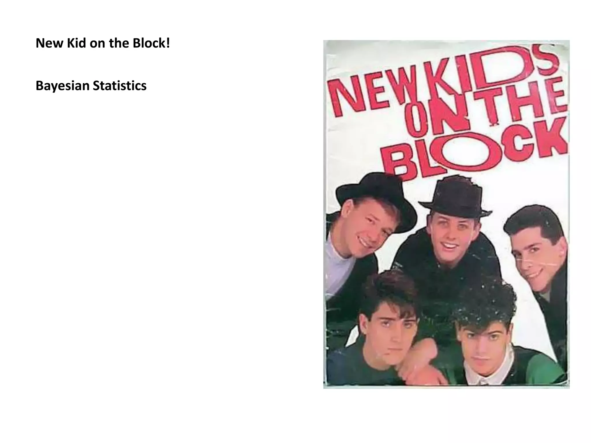 New Kid on the Block!

Bayesian Statistics
 