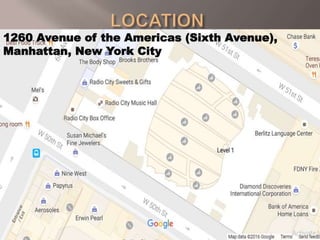 1260 Avenue of the Americas (Sixth Avenue),
Manhattan, New York City
 