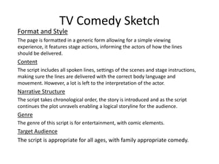 Write you a sketch comedy script by Ariffk | Fiverr