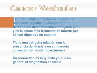 En el TAC C se observa engrosamiento de la pared, aumento de la densidad de la bilis y en el TAC D el cálculo impactado en el cístico. La TAC es un excelente método para colecistitis aguda de presentación inusual y las formas más graves por la distorsión que se produce en la ecografía (ileo asociado, distorsión de la anatomía del lecho vesicular)La colecistitis alitiásica se debe pensar en otro contexto clínico (quemado grave, ICC, SIRS, operados, etc.)