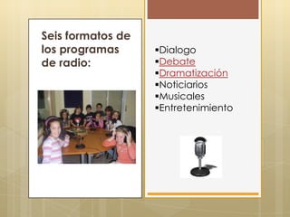 Seis formatos de los programas de radio:Dialogo